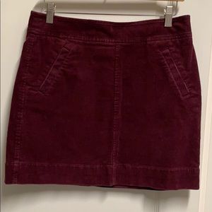 Ann Taylor Loft Corduroy Mini skirt